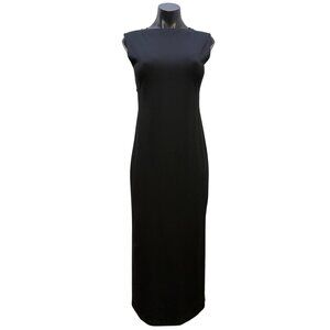 NWT Banana Republic Black Sleeveless Midi Dress Petite Size 4